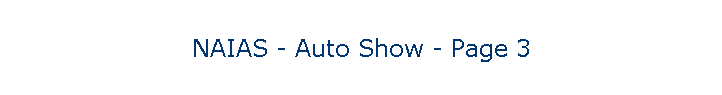 NAIAS - Auto Show - Page 3