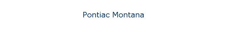 Pontiac Montana